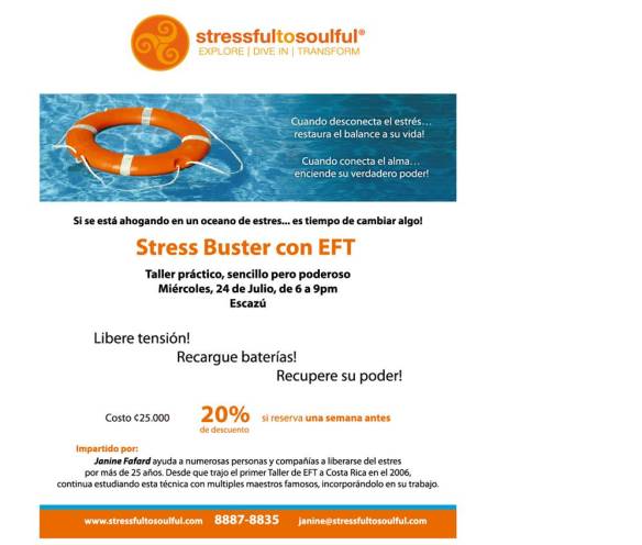 Stress Buster flyer